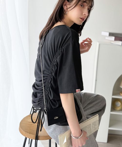 classical elf 《JaVaコラボ》前後2wayヘンリーネックドロストチュニックTシャツ(半袖)jv1010437 ブラック XL ウィメンズインナー_JV クラシカルエルフ 495047 and ST アンドエスティ(旧ドットエスティ) classical elf 《JaVaコラボ》前後2wayヘンリーネックドロストチュニックTシャツ(半袖)jv1010437 ブラック XL ウィメンズインナー_JV クラシカルエルフ 495047 and ST アンドエスティ(旧ドットエスティ)