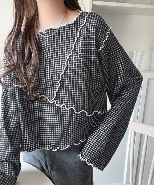 classical elf 前後2wayヘビーワッフル切り替えPOce1260434 ブラック S ウィメンズインナー_CE クラシカルエルフ 498398 and ST アンドエスティ（旧ドットエスティ）