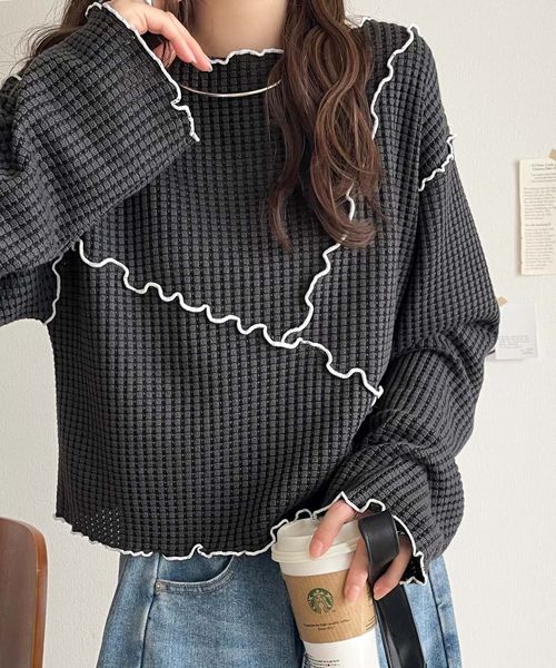 classical elf 前後2wayヘビーワッフル切り替えPOce1260434 シルバー XL ウィメンズインナー_CE クラシカルエルフ 498398 and ST アンドエスティ（旧ドットエスティ）