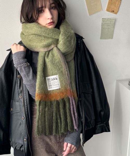 classical elf 《JaVaジャバコラボ》ふんわりあったか。配色ボリュームマフラーjv1240101 グリーン FREE ウィメンズグッズ_JV クラシカルエルフ 570497 and ST アンドエスティ(旧ドットエスティ) classical elf 《JaVaジャバコラボ》ふんわりあったか。配色ボリュームマフラーjv1240101 グリーン FREE ウィメンズグッズ_JV クラシカルエルフ 570497 and ST アンドエスティ(旧ドットエスティ)