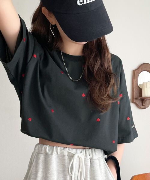 classical elf 《JaVaコラボ》大人の"可愛い"をプラス。ミニハート刺繍Tシャツjv1010470 ブルー M ウィメンズインナー_JV クラシカルエルフ 571623 and ST アンドエスティ(旧ドットエスティ) classical elf 《JaVaコラボ》大人の"可愛い"をプラス。ミニハート刺繍Tシャツjv1010470 ブルー M ウィメンズインナー_JV クラシカルエルフ 571623 and ST アンドエスティ(旧ドットエスティ)