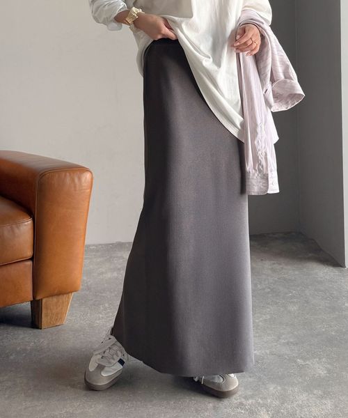 classical elf スリット位置自由自在。マルチWAYニットナロースカート(ロング丈)ce1050321 シルバー M ウィメンズボトムス_CE クラシカルエルフ 577077 and ST アンドエスティ(旧ドットエスティ) classical elf スリット位置自由自在。マルチWAYニットナロースカート(ロング丈)ce1050321 シルバー M ウィメンズボトムス_CE クラシカルエルフ 577077 and ST アンドエスティ(旧ドットエスティ)