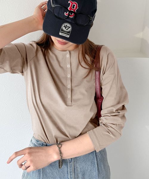 classical elf シンプルだからこそ、こだわりたい。シルケット加工ドット釦ヘンリーTシャツ(長袖)ce1020314 オフホワイト XL ウィメンズインナー_CE クラシカルエルフ 578929 and ST アンドエスティ(旧ドットエスティ) classical elf シンプルだからこそ、こだわりたい。シルケット加工ドット釦ヘンリーTシャツ(長袖)ce1020314 オフホワイト XL ウィメンズインナー_CE クラシカルエルフ 578929 and ST アンドエスティ(旧ドットエスティ)