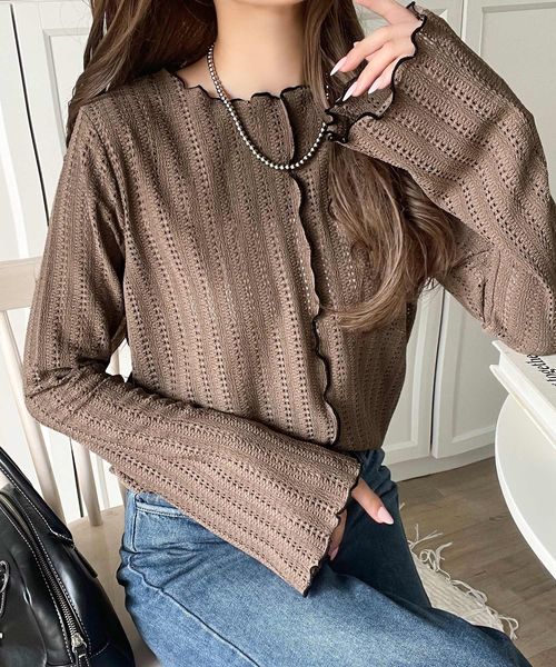 classical elf ほんのり色っぽ。透かし編みセンターメロウフレアスリーブトップスカットソー(長袖)ce1010485 ライトベージュ L ウィメンズインナー_CE クラシカルエルフ 584434 and ST アンドエスティ(旧ドットエスティ) classical elf ほんのり色っぽ。透かし編みセンターメロウフレアスリーブトップスカットソー(長袖)ce1010485 ライトベージュ L ウィメンズインナー_CE クラシカルエルフ 584434 and ST アンドエスティ(旧ドットエスティ)