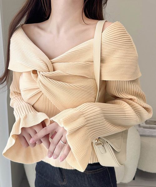 classical elf 【mily bilet】ツイストオフショル2WAYリブニットプルオーバーmi1269006 オフホワイト S ウィメンズインナー_MB クラシカルエルフ 584662 and ST アンドエスティ(旧ドットエスティ) classical elf 【mily bilet】ツイストオフショル2WAYリブニットプルオーバーmi1269006 オフホワイト S ウィメンズインナー_MB クラシカルエルフ 584662 and ST アンドエスティ(旧ドットエスティ)