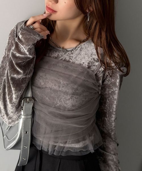 classical elf 【mily bilet】大人可愛い。クラッシュベロアチュールビスチェアンサンブルmi1269009 ライトグレー L ウィメンズインナー_MB クラシカルエルフ 584665 and ST アンドエスティ(旧ドットエスティ) classical elf 【mily bilet】大人可愛い。クラッシュベロアチュールビスチェアンサンブルmi1269009 ライトグレー L ウィメンズインナー_MB クラシカルエルフ 584665 and ST アンドエスティ(旧ドットエスティ)