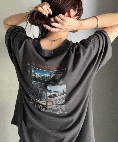 classical elf 綿100%ニュースペーパーロゴプリントオーバーサイズTシャツce1330046 シルバー M ウィメンズインナー_CE クラシカルエルフ 587789 and ST アンドエスティ(旧ドットエスティ) classical elf 綿100%ニュースペーパーロゴプリントオーバーサイズTシャツce1330046 シルバー M ウィメンズインナー_CE クラシカルエルフ 587789 and ST アンドエスティ(旧ドットエスティ)