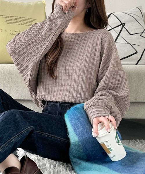 classical elf ゆったりシルエットでこなれ感をプラス。フクレジャガードトップス(長袖)ce1260488 ライトグレー M ウィメンズインナー_CE クラシカルエルフ 588460 and ST アンドエスティ(旧ドットエスティ) classical elf ゆったりシルエットでこなれ感をプラス。フクレジャガードトップス(長袖)ce1260488 ライトグレー M ウィメンズインナー_CE クラシカルエルフ 588460 and ST アンドエスティ(旧ドットエスティ)