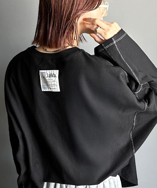 classical elf 《JaVaジャバコラボ》綿100%ドルマンスリーブカットロンTEE(長袖)jv1260489 ブラック S ウィメンズインナー_JV クラシカルエルフ 588467 and ST アンドエスティ(旧ドットエスティ) classical elf 《JaVaジャバコラボ》綿100%ドルマンスリーブカットロンTEE(長袖)jv1260489 ブラック S ウィメンズインナー_JV クラシカルエルフ 588467 and ST アンドエスティ(旧ドットエスティ)