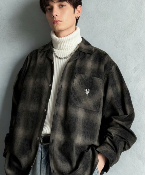classical elf 【Classical Origin】ヴィンテージ風チェック柄オープンカラーシャツco1010024 ブラック L メンズインナー_CE クラシカルエルフ 591021 and ST アンドエスティ(旧ドットエスティ) classical elf 【Classical Origin】ヴィンテージ風チェック柄オープンカラーシャツco1010024 ブラック L メンズインナー_CE クラシカルエルフ 591021 and ST アンドエスティ(旧ドットエスティ)