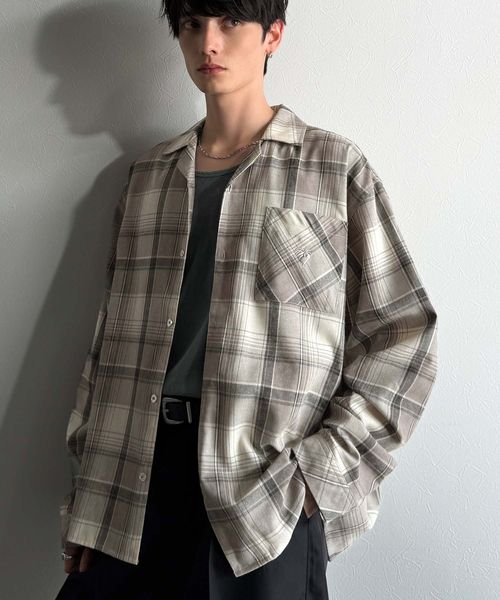 classical elf 【Classical Origin】ヴィンテージ風チェック柄オープンカラーシャツco1010024 ライトグレー S メンズインナー_CE クラシカルエルフ 591021 and ST アンドエスティ(旧ドットエスティ) classical elf 【Classical Origin】ヴィンテージ風チェック柄オープンカラーシャツco1010024 ライトグレー S メンズインナー_CE クラシカルエルフ 591021 and ST アンドエスティ(旧ドットエスティ)