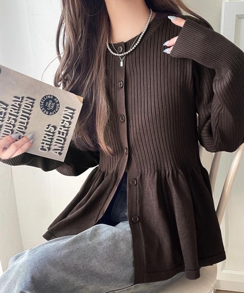 classical elf メリハリシルエットで即きれい見え◎リブフリルペプラムカーデトップスce1360006 ライトベージュ L ウィメンズインナー_CE クラシカルエルフ 591034 and ST アンドエスティ(旧ドットエスティ) classical elf メリハリシルエットで即きれい見え◎リブフリルペプラムカーデトップスce1360006 ライトベージュ L ウィメンズインナー_CE クラシカルエルフ 591034 and ST アンドエスティ(旧ドットエスティ)