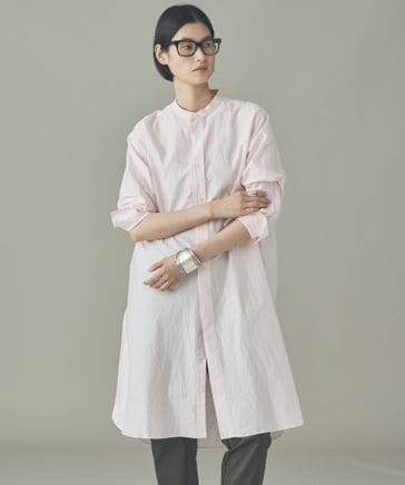 先行予約】＜C.S.G＞コットンシルクバンドカラーシャツ | [公式]カレン