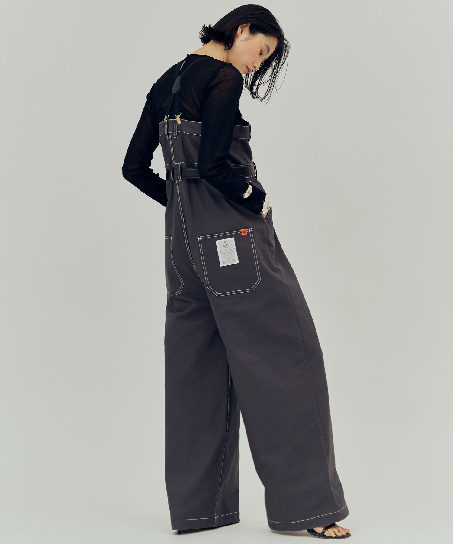 Curensology &RC サスペンダーパンツ美品