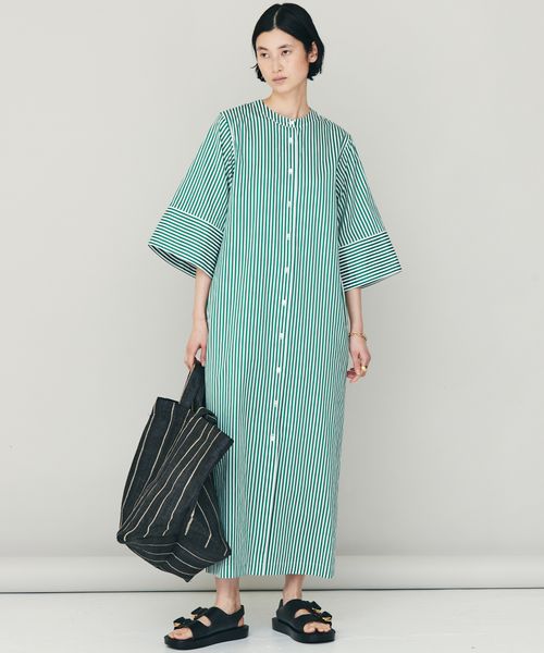 【WEB限定】ストライプシャツワンピース ３６