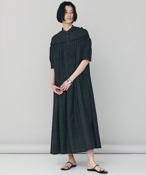 Curensology×Scye＞ドットリネンタックドレス | [公式]カレンソロジー  