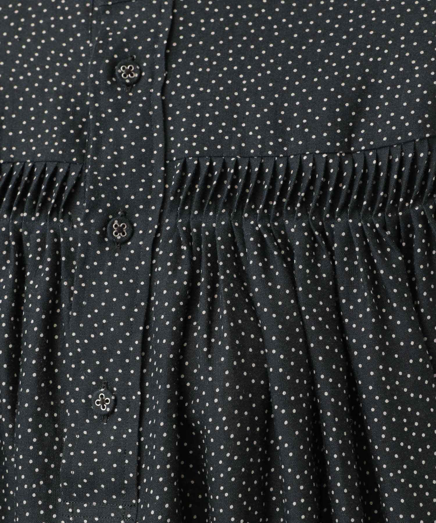 新品】curensology Scye ドットリネンタックワンピース