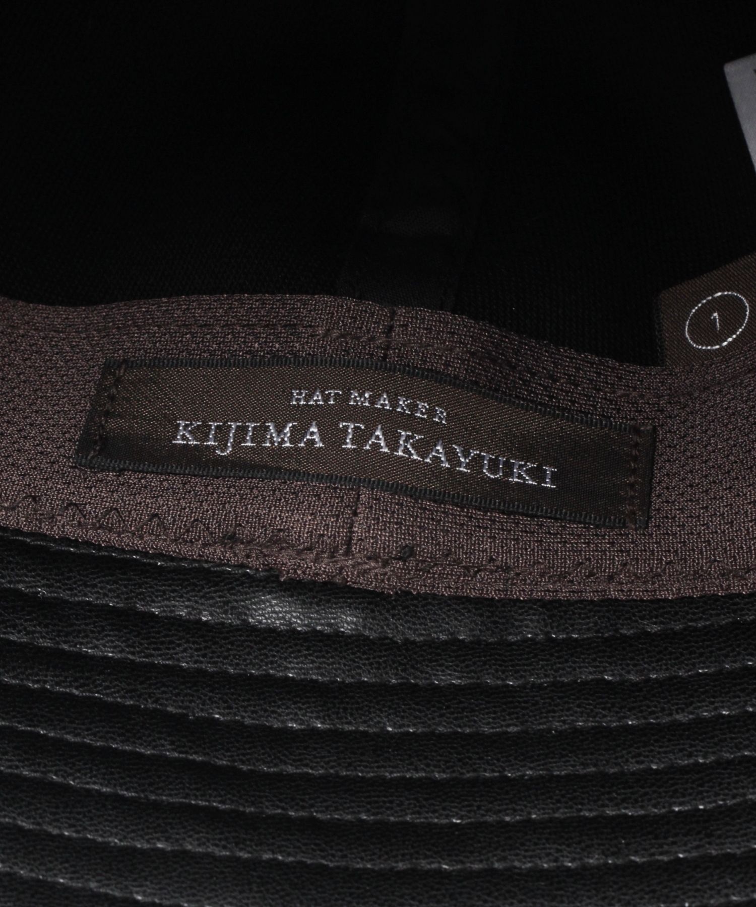 【KIJIMA TAKAYUKI】APPLE LEATHER SAILOR HAT FREE