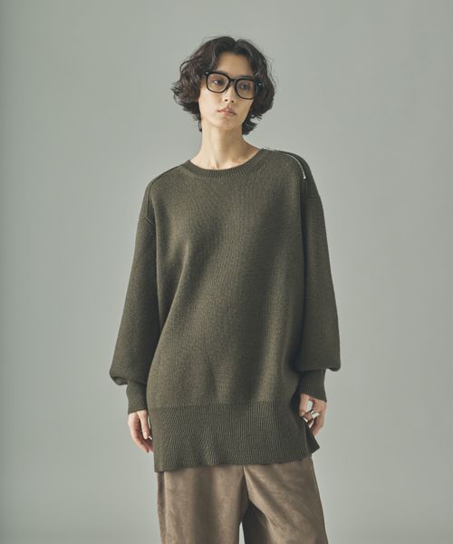 Curensology <C. S.G>ウールジップロングニットプルオーバー カーキ FREE ウィメンズインナー カレンソロジー 499791 and ST アンドエスティ(旧ドットエスティ) Curensology <C. S.G>ウールジップロングニットプルオーバー カーキ FREE ウィメンズインナー カレンソロジー 499791 and ST アンドエスティ(旧ドットエスティ)