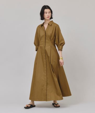 【美品】Curensology カレンソロジー　タック シャツ ワンピース Curensology(カレンソロジー)/タックシャツワンピース