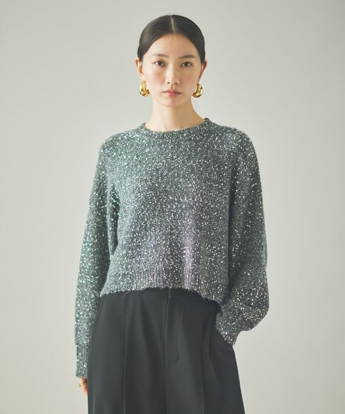 Curensology 【一部追加予約】スパングルニットプルオーバー グレー FREE ウィメンズインナー カレンソロジー 574772 and ST アンドエスティ(旧ドットエスティ) Curensology 【一部追加予約】スパングルニットプルオーバー グレー FREE ウィメンズインナー カレンソロジー 574772 and ST アンドエスティ(旧ドットエスティ)