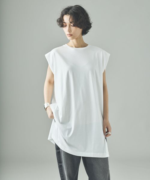 Curensology 【WEB限定】NEWタックスリーブTシャツ ホワイト FREE ウィメンズインナー カレンソロジー 577290 and ST アンドエスティ(旧ドットエスティ) Curensology 【WEB限定】NEWタックスリーブTシャツ ホワイト FREE ウィメンズインナー カレンソロジー 577290 and ST アンドエスティ(旧ドットエスティ)