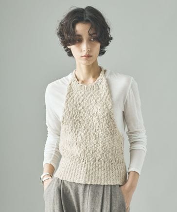 Curensology スムースホルターネックニットプルオーバー今季新品