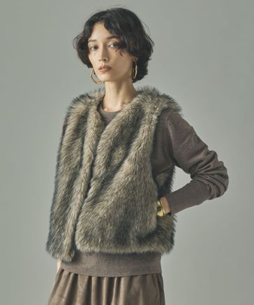 【カレンソロジー】キルティングショートベスト カレンソロジー curensology キルティングショートベスト