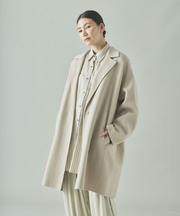 美品✨ CURRENTAGE ウールビーバーコート　IENA アイボリー ANAYI｜ウールビーバーショートコート | Rakuten Fashion(楽天