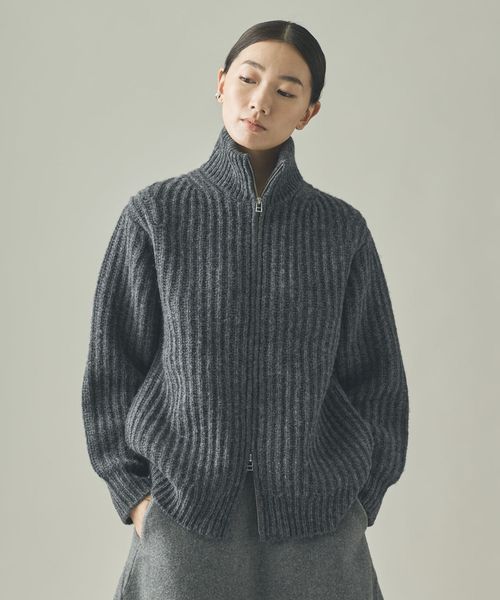 Curensology 【WEB限定】アゼアミニットブルゾン グレー FREE ウィメンズインナー カレンソロジー 603783 and ST アンドエスティ（旧ドットエスティ）