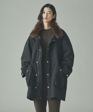 &RC＞フェイクファーエリツキスウェーディッシュモッズコート | [公式