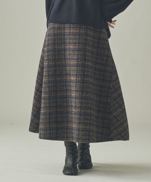 Curensology <C. S.G>リバーチェックスカート ネイビー FREE ウィメンズボトムス カレンソロジー 607796 and ST アンドエスティ(旧ドットエスティ) Curensology <C. S.G>リバーチェックスカート ネイビー FREE ウィメンズボトムス カレンソロジー 607796 and ST アンドエスティ(旧ドットエスティ)