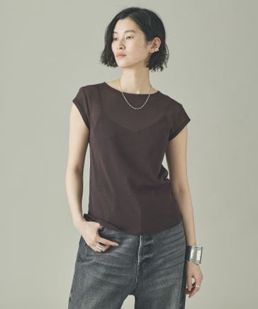 コットンチュールショートスリーブプルオーバー | [公式]カレン