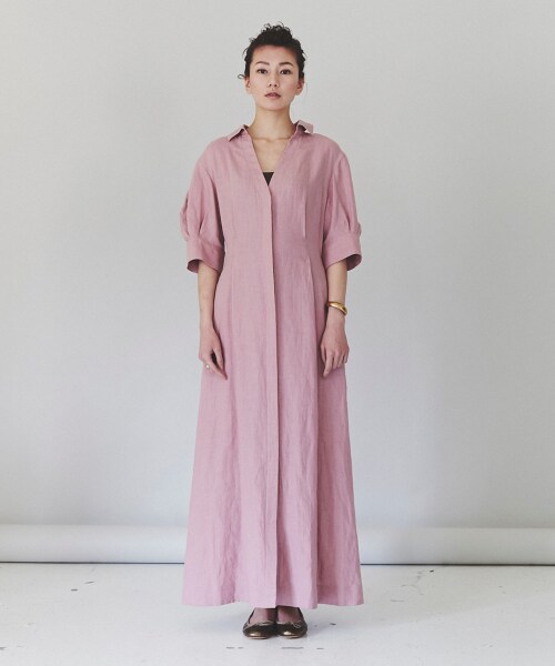パフスリーブリネンワンピース 公式 カレンソロジー Curensology 通販