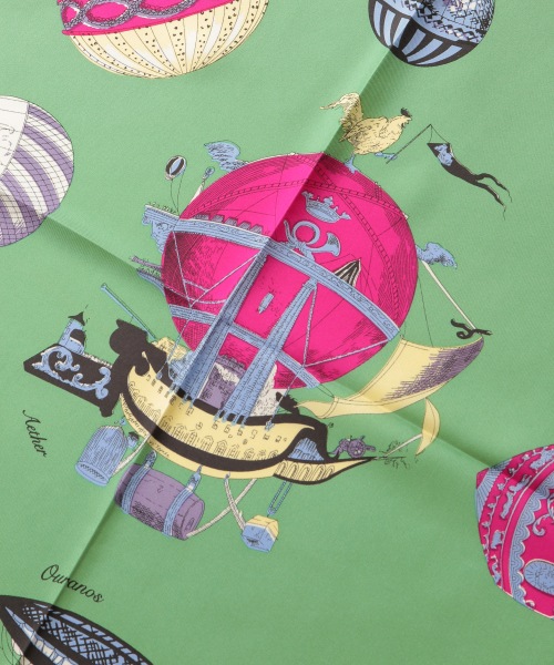 【manipuri】気球柄スカーフ FREE