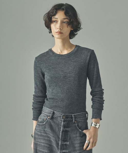 Curensology 【一部追加予約】テレコクルーネックプルオーバー シルバー FREE ウィメンズインナー カレンソロジー 916324 and ST アンドエスティ(旧ドットエスティ) Curensology 【一部追加予約】テレコクルーネックプルオーバー シルバー FREE ウィメンズインナー カレンソロジー 916324 and ST アンドエスティ(旧ドットエスティ)