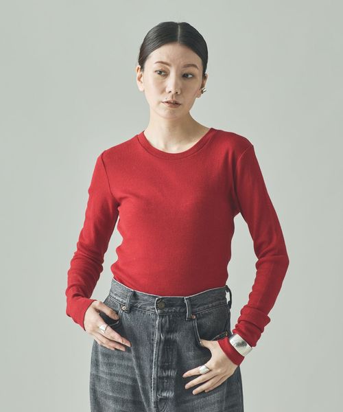 Curensology 【一部追加予約】テレコクルーネックプルオーバー レッド FREE ウィメンズインナー カレンソロジー 916324 and ST アンドエスティ(旧ドットエスティ) Curensology 【一部追加予約】テレコクルーネックプルオーバー レッド FREE ウィメンズインナー カレンソロジー 916324 and ST アンドエスティ(旧ドットエスティ)