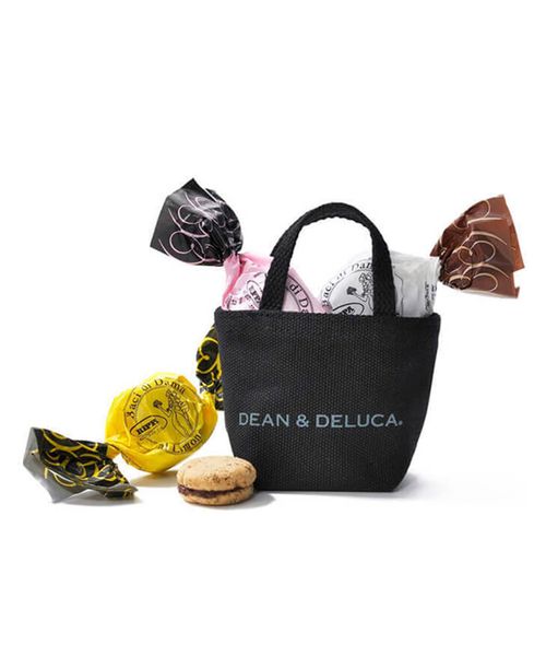 DEAN & DELUCA ミニトートブラック&バーチディダマセット クリア 菓子 ディーンアンドデルーカ 574474 and ST アンドエスティ(旧ドットエスティ) DEAN & DELUCA ミニトートブラック&バーチディダマセット クリア 菓子 ディーンアンドデルーカ 574474 and ST アンドエスティ(旧ドットエスティ)