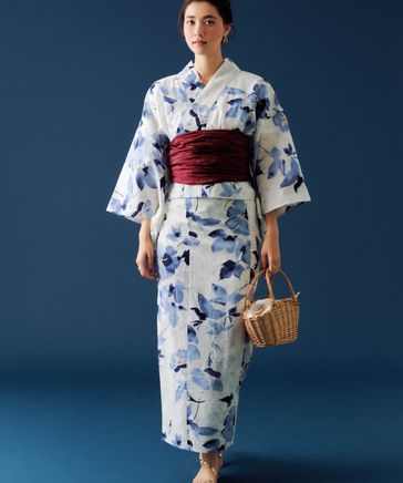 楽天市場】セパレート浴衣セット 上下セット 帯付き3点セット