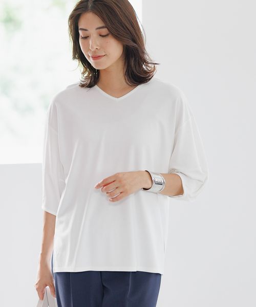 Elura ドレスアップ袖コンVネックプルオーバー ホワイト L ウィメンズインナー エルーラ 144238 ドットエスティ 40代 50代 60代 レディース 婦人服 通勤服 オフィスカジュアル きれいめ 低身長 小柄 二の腕 美脚 体系カバー 着痩せ 太め ぽっちゃり Elura ドレスアップ袖コンVネックプルオーバー ホワイト L ウィメンズインナー エルーラ 144238 ドットエスティ 40代 50代 60代 レディース 婦人服 通勤服 オフィスカジュアル きれいめ 低身長 小柄 二の腕 美脚 体系カバー 着痩せ 太め ぽっちゃり