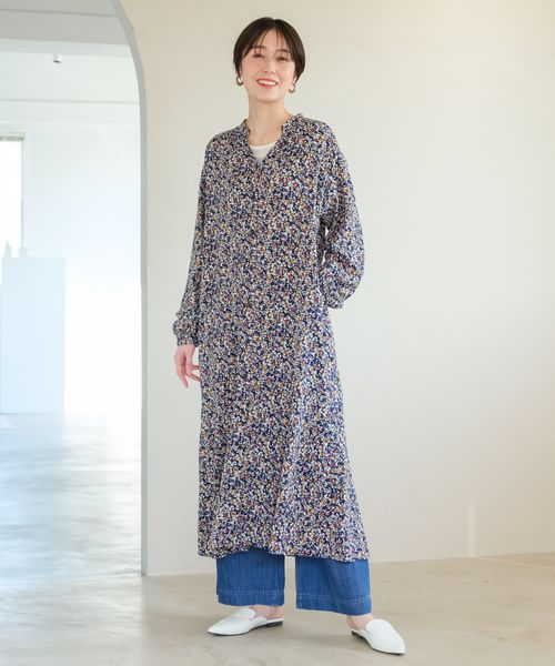 Elura 2WAYフラワープリントワンピース<低身長サイズあり> ダークブルー ウィメンズワンピース エルーラ 144314 ドットエスティ 40代 50代 60代 レディース 婦人服 通勤服 オフィスカジュアル きれいめ 低身長 小柄 二の腕 美脚 体系カバー 着痩せ 太め ぽっちゃり Elura 2WAYフラワープリントワンピース<低身長サイズあり> ダークブルー ウィメンズワンピース エルーラ 144314 ドットエスティ 40代 50代 60代 レディース 婦人服 通勤服 オフィスカジュアル きれいめ 低身長 小柄 二の腕 美脚 体系カバー 着痩せ 太め ぽっちゃり