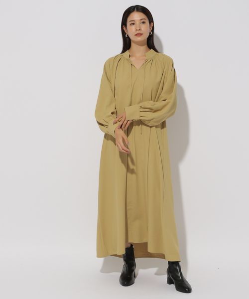 ＼半額SALE／ アイロンいらずカフタンワンピース＜低身長サイズあり＞ [公式 | ワンピース