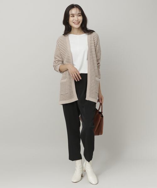 ツイード風ニットジャケット 公式 エルーラ Elura 通販