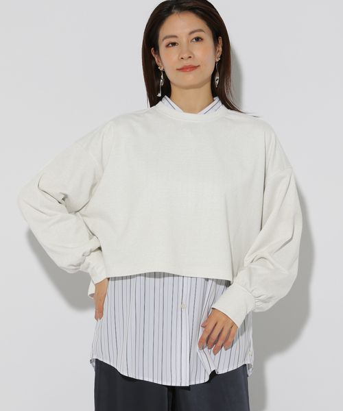 Elura ラメ裏毛ショートプルオーバー オフホワイト FREE ウィメンズインナー エルーラ 287523 ドットエスティ 40代 50代 60代 レディース 婦人服 通勤服 オフィスカジュアル きれいめ 低身長 小柄 二の腕 美脚 体系カバー 着痩せ 太め ぽっちゃり Elura ラメ裏毛ショートプルオーバー オフホワイト FREE ウィメンズインナー エルーラ 287523 ドットエスティ 40代 50代 60代 レディース 婦人服 通勤服 オフィスカジュアル きれいめ 低身長 小柄 二の腕 美脚 体系カバー 着痩せ 太め ぽっちゃり