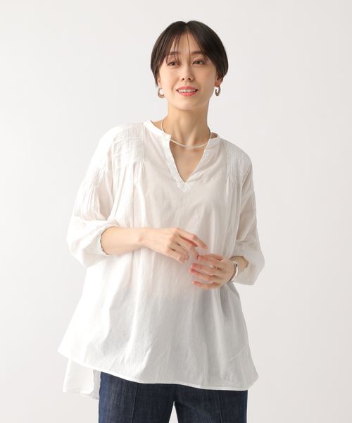 Elura ボイルタックギャザーブラウス ホワイト FREE ウィメンズインナー エルーラ 290848 ドットエスティ 40代 50代 60代 レディース 婦人服 通勤服 オフィスカジュアル きれいめ 低身長 小柄 二の腕 美脚 体系カバー 着痩せ 太め ぽっちゃり Elura ボイルタックギャザーブラウス ホワイト FREE ウィメンズインナー エルーラ 290848 ドットエスティ 40代 50代 60代 レディース 婦人服 通勤服 オフィスカジュアル きれいめ 低身長 小柄 二の腕 美脚 体系カバー 着痩せ 太め ぽっちゃり