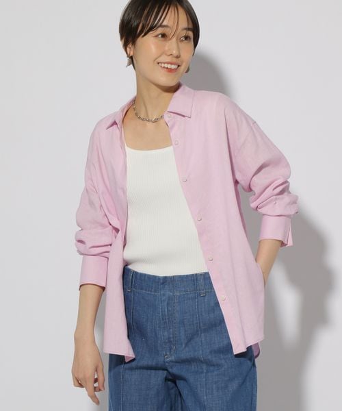 Elura <接触冷感機能付き>リネンブレンドシャツ ピンク M ウィメンズインナー エルーラ 291213 ドットエスティ 40代 50代 60代 レディース 婦人服 通勤服 オフィスカジュアル きれいめ 低身長 小柄 二の腕 美脚 体系カバー 着痩せ 太め ぽっちゃり Elura <接触冷感機能付き>リネンブレンドシャツ ピンク M ウィメンズインナー エルーラ 291213 ドットエスティ 40代 50代 60代 レディース 婦人服 通勤服 オフィスカジュアル きれいめ 低身長 小柄 二の腕 美脚 体系カバー 着痩せ 太め ぽっちゃり