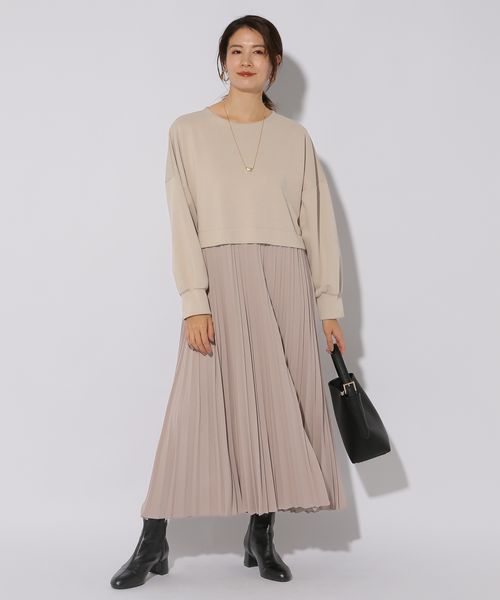 Elura ドッキングプリーツワンピース ベージュ ウィメンズワンピース エルーラ 292404 ドットエスティ 40代 50代 60代 レディース 婦人服 通勤服 オフィスカジュアル きれいめ 低身長 小柄 二の腕 美脚 体系カバー 着痩せ 太め ぽっちゃり Elura ドッキングプリーツワンピース ベージュ ウィメンズワンピース エルーラ 292404 ドットエスティ 40代 50代 60代 レディース 婦人服 通勤服 オフィスカジュアル きれいめ 低身長 小柄 二の腕 美脚 体系カバー 着痩せ 太め ぽっちゃり