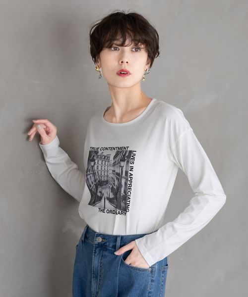Elura cityフォトプリントロンT ホワイト L ウィメンズインナー エルーラ 316576 ドットエスティ 40代 50代 60代 レディース 婦人服 通勤服 オフィスカジュアル きれいめ 低身長 小柄 二の腕 美脚 体系カバー 着痩せ 太め ぽっちゃり Elura cityフォトプリントロンT ホワイト L ウィメンズインナー エルーラ 316576 ドットエスティ 40代 50代 60代 レディース 婦人服 通勤服 オフィスカジュアル きれいめ 低身長 小柄 二の腕 美脚 体系カバー 着痩せ 太め ぽっちゃり
