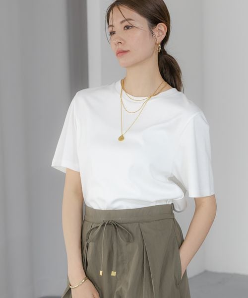 Elura 【汗じみ軽減】サマ見えベーシックTシャツ ホワイト L ウィメンズインナー エルーラ 318892 ドットエスティ 40代 50代 60代 レディース 婦人服 通勤服 オフィスカジュアル きれいめ 低身長 小柄 二の腕 美脚 体系カバー 着痩せ 太め ぽっちゃり Elura 【汗じみ軽減】サマ見えベーシックTシャツ ホワイト L ウィメンズインナー エルーラ 318892 ドットエスティ 40代 50代 60代 レディース 婦人服 通勤服 オフィスカジュアル きれいめ 低身長 小柄 二の腕 美脚 体系カバー 着痩せ 太め ぽっちゃり