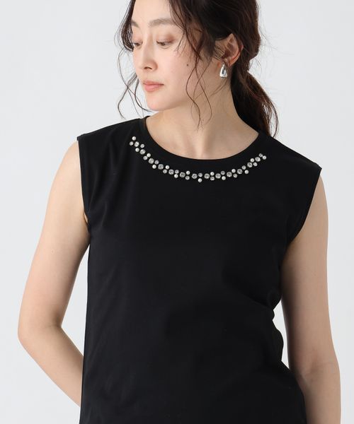 Elura サマ見えビジューTシャツ ブラック FREE ウィメンズインナー エルーラ 318898 ドットエスティ 40代 50代 60代 レディース 婦人服 通勤服 オフィスカジュアル きれいめ 低身長 小柄 二の腕 美脚 体系カバー 着痩せ 太め ぽっちゃり Elura サマ見えビジューTシャツ ブラック FREE ウィメンズインナー エルーラ 318898 ドットエスティ 40代 50代 60代 レディース 婦人服 通勤服 オフィスカジュアル きれいめ 低身長 小柄 二の腕 美脚 体系カバー 着痩せ 太め ぽっちゃり